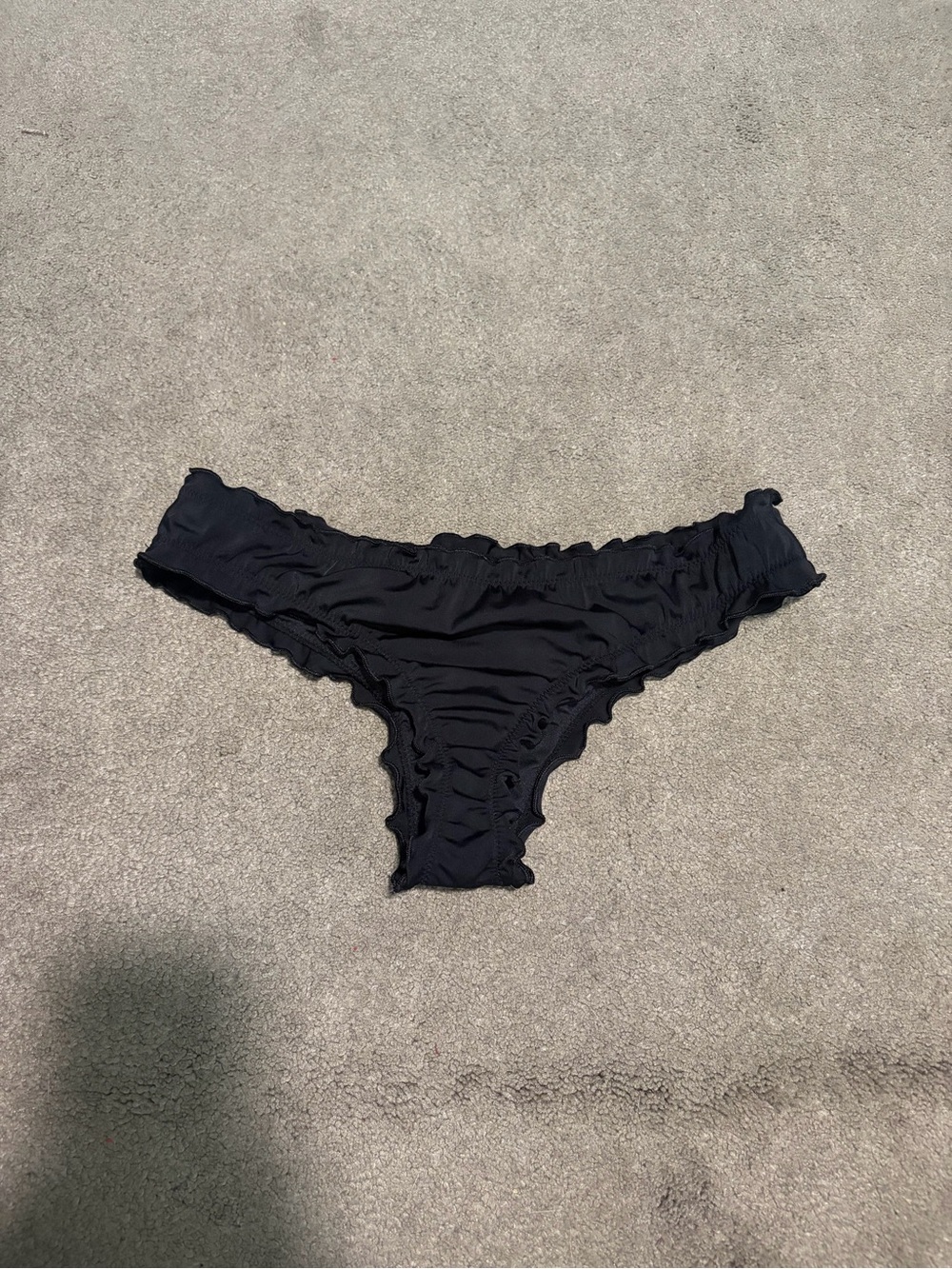 Shade & Shore Black Ruched Bikini Bottom